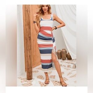 Meet Me In Ocean City Beachy Maxi Dress•XL